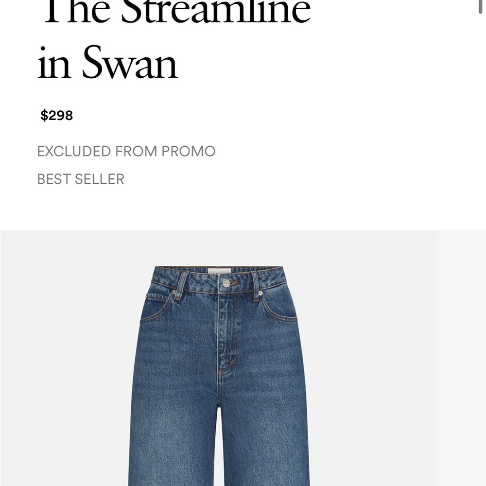 Frame Denim Blue Straight Leg Jeans - Picture 10 of 16